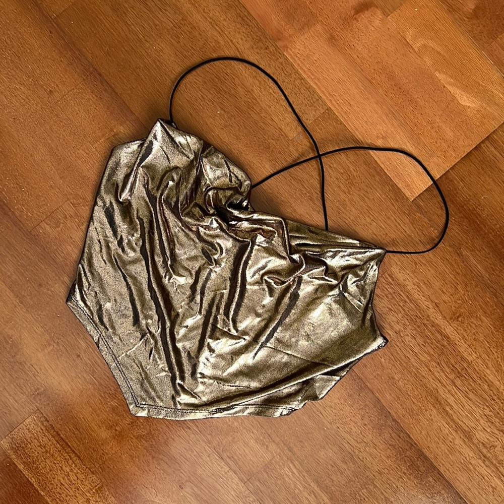 Gold Disco Top